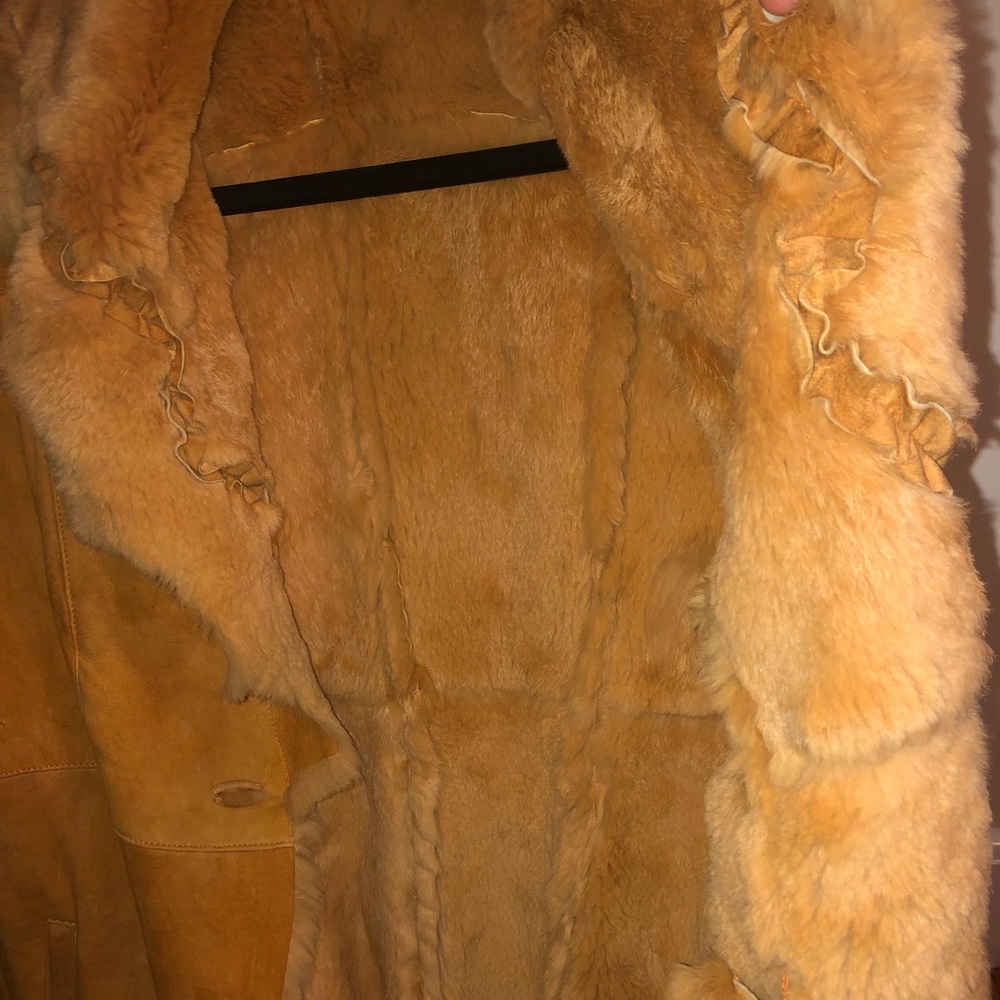 Wilsons Leather Tan Shearling Teddy Jacket